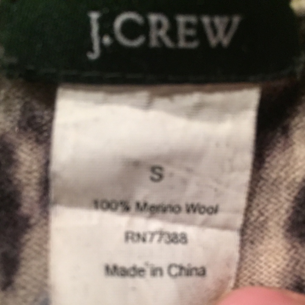 J. Crew Cropped Wool Button Sweater - Picture 3 of 3